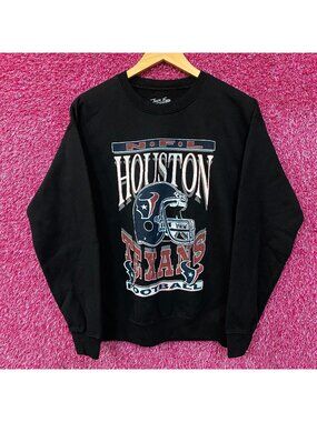 Junk Food Clothing NFL Houston Texans Helmet Logo Crewneck Sweatshirt Small